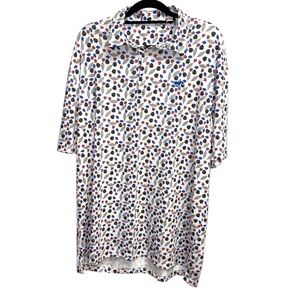 Freefall Ford Mustang Golf Athletic Pickleball Fairway Leaf Knit Polo Shirt